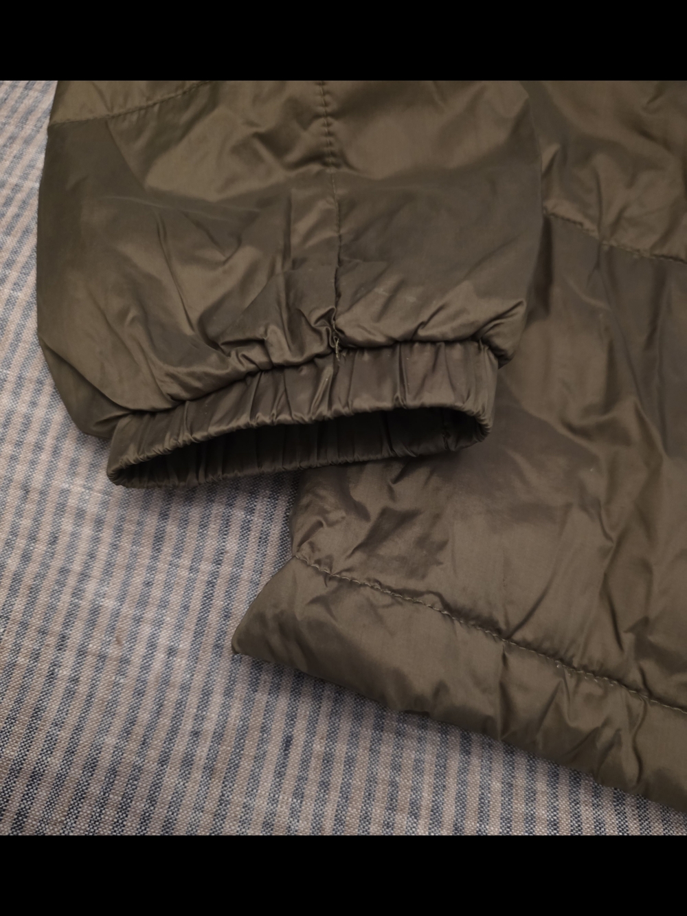Madewell Travel Buddy Olive Green Quilted Packable Puffer Jacket M - Picture 9 of 10